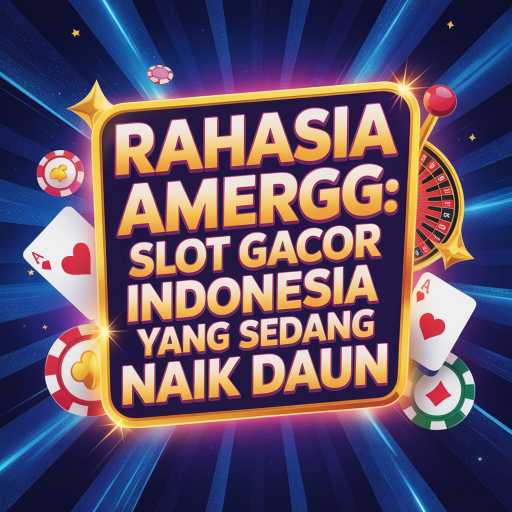 Rahasia AMERGG: Slot Gacor Indonesia yang Sedang Naik Daun