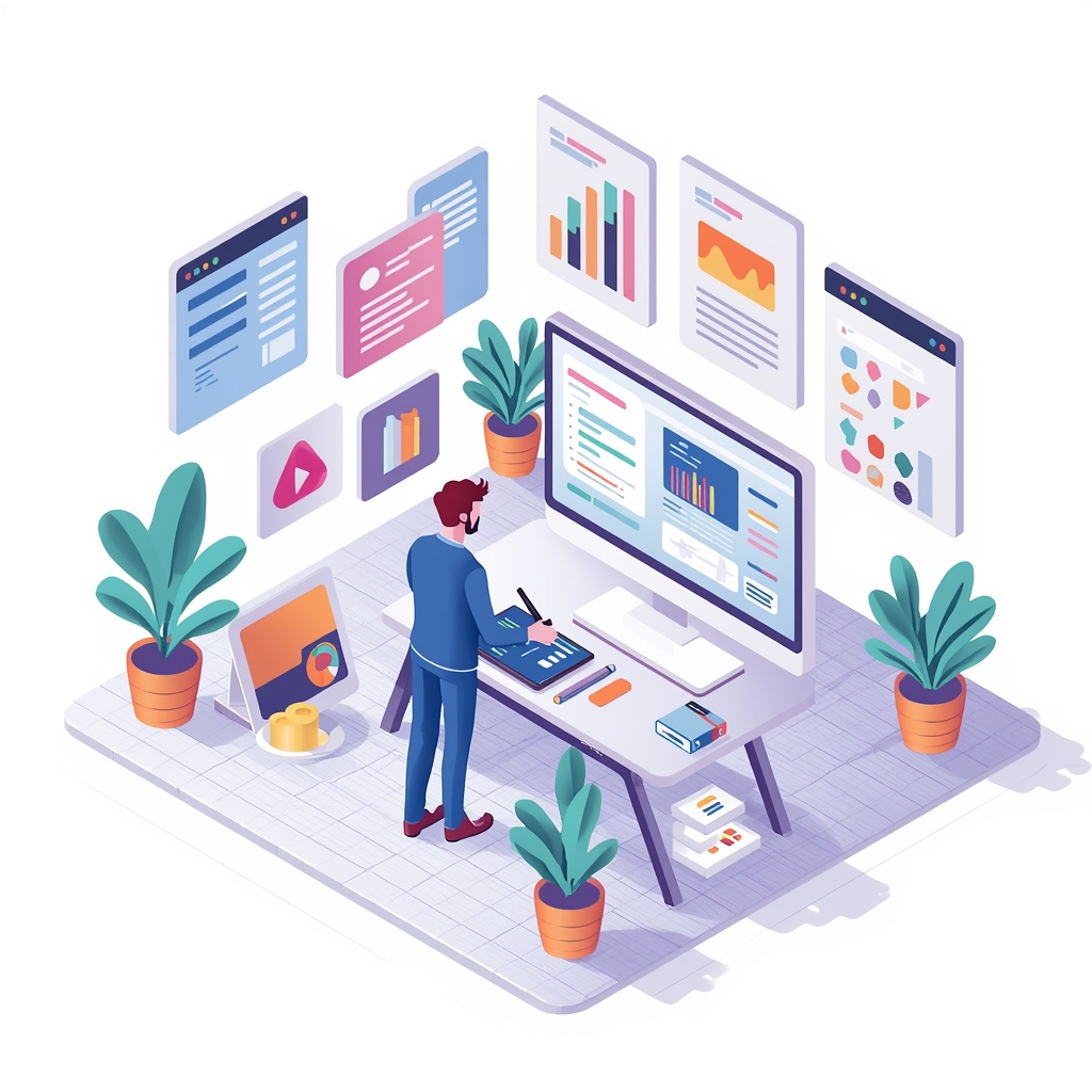 Terungkap! Teknik Ilustrasi Isometric Bikin Desain Profesional