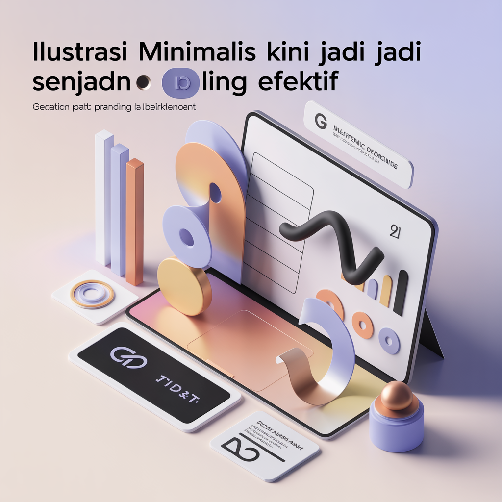 Ilustrasi Minimalis Kini Jadi Senjata Branding Paling Efektif