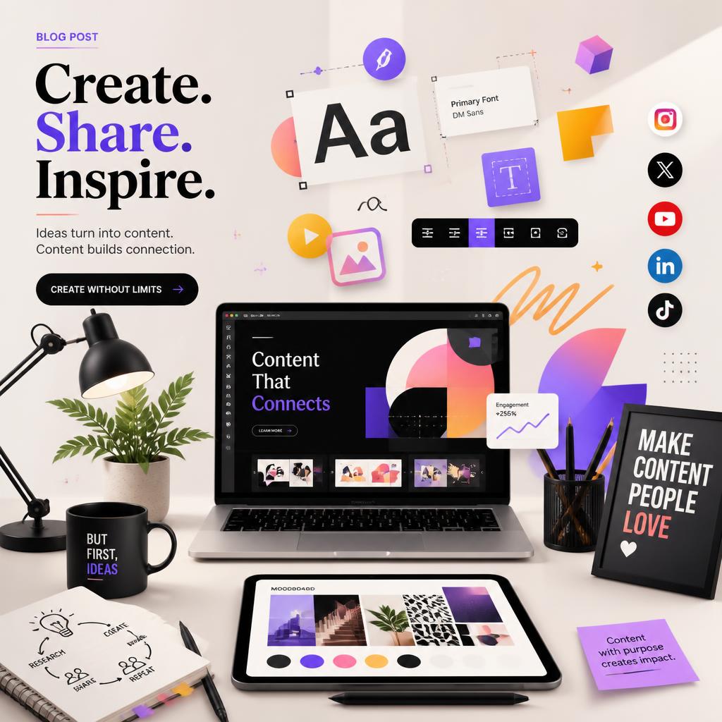 Membuat Konten Dengan Desain Grafis Modern yang Menarik