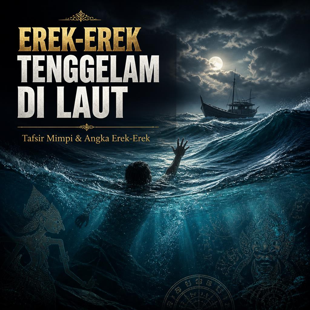 Erek-Erek Tenggelam di Laut: Tafsir Mimpi, Makna, dan Angka Main Lengkap